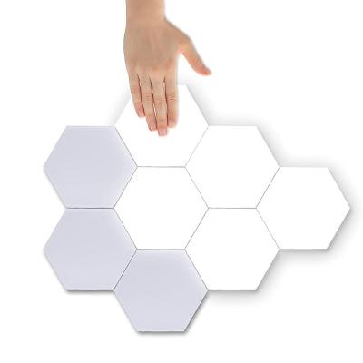 China Minimalist RGB Wall Night Lights Honeycomb Hexagon Light DIY LED Modular Touch Control Remote Control Light for sale