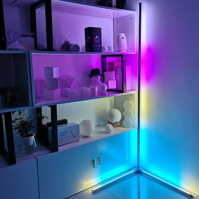 China Amazon Best Selling Modern Creative Decoration DIY RGB Quantum Light Creative Led Modular Stand Lamp Night Corner Lighting for sale