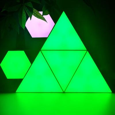 China 2022 NEW remote control modern touch honeycomb module light triangle lamp and lamp for hoom decoration for sale