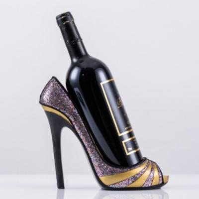 China New Europe style fashion resin wine rack shoe with fabric unit price $4.5 for sale