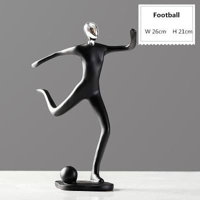 China Europe Handmade Resin Crafts Sports Figure Art for sale