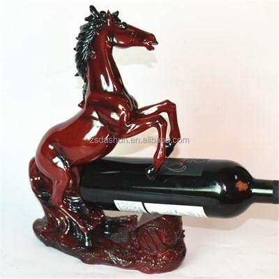 China 2017 New China Horse Wine Bottle Holder Decorative Animal Craft for sale