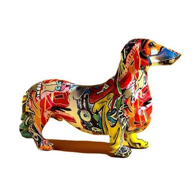 China Modern Europe Luxury Home Decor Desk Decor Accessories Resin Dog for sale