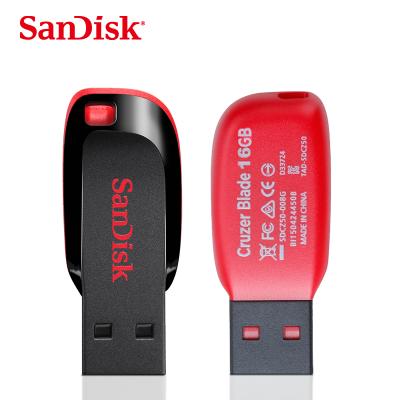 China Wholesale SanDisk CZ50 Cruzer Plastic Blade Flash USB Pen Drive 8GB 16GB 32gb 64gb 128gb USB2.0 Flash Memory Hard Drive for sale