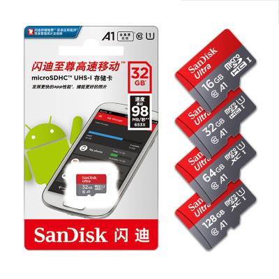 China Wholesale Original Plastic SanDisk A1 Ultra 64GB TF/SD Card Class 10 Micro SD Flash Memory Card for sale