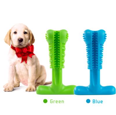 China Viable Hot Sales Dog Teeth Chew Toys Silicone Rubber Clean Dog Toothbrush Stick for sale