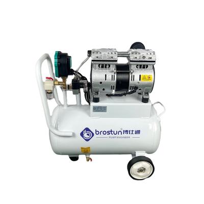 China 550W Silent Portable Oil Free High Pressure Compressor 0.75Hp 30L China Mini -980 mbar Vacuum Oil Free Air Compressors for sale