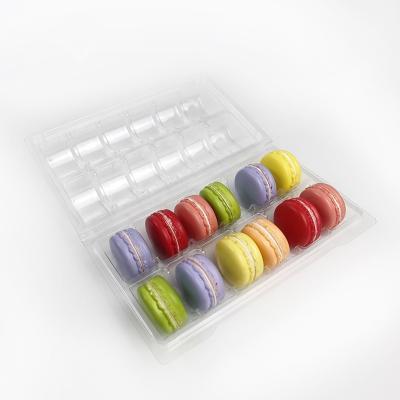 China Custom Pack Macaroon 12 Macarons Clear Plastic Clamshell Blister Tray for sale