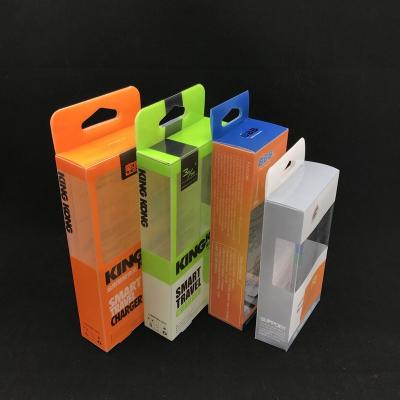 China Recycled Materials Wholesale Custom Printing High Quality Transparent Plastic Folding Box Packaging for sale