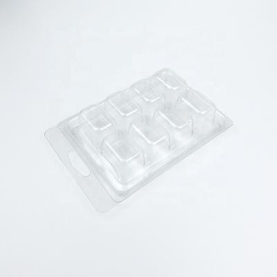 China Recycled Custom Plastic Materials Factory Square PET Clear Blister Packaging Materials Tray Box for sale