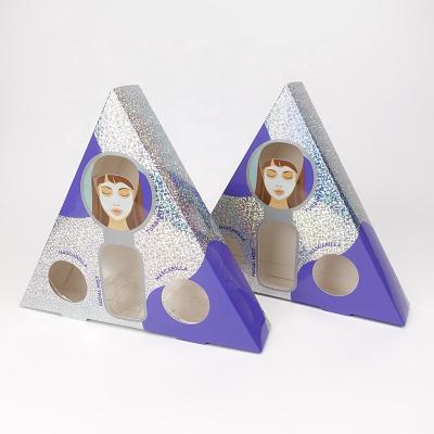 China Recycled Paper Gift Mist Materials Cosmetic Facial Mask Perfume Custom Paper Packaging Box With Insert Tray for sale