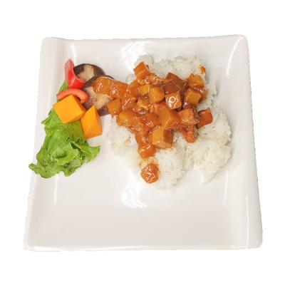 China FROZEN Braised Pork Cooking Convenient Package Fast Food Pack Takeaway Frozen Rice Topped Fast Food for sale