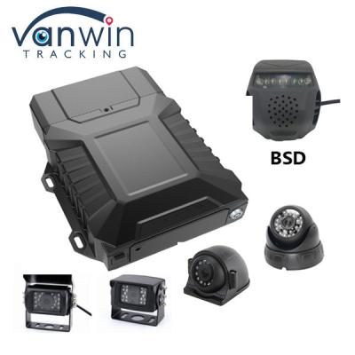 China 4CH 1080P mobiele DVR SD-kaart harde schijf ADAS DSM BSD gezichtsherkenning vermoeidheid detecteren MDVR voor vrachtwagenbus Te koop