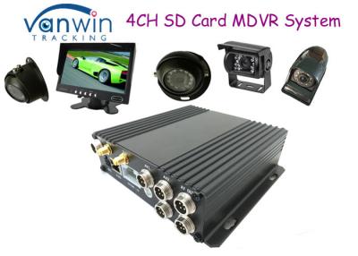 China De Mobiele DVR Steun 256GB, Dubbele SD-geheugenkaartgroeven van de zwarte dooshd 4CH SD-geheugenkaart Te koop