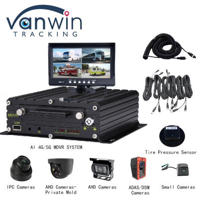 China 4G 5G WIFI GPS 8 CH AI Mobile DVR ADAS DMS With HDD SSD SD Card For Car Bus Truck for sale