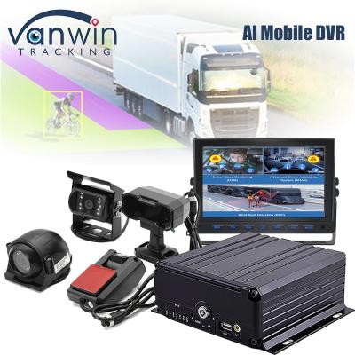 China 4CH 1080P AI Function Mobile DVR ADAS DMS Kit DVR 4G GPS SD HDD MDVR Systems Voertuig Te koop