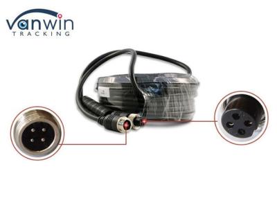 China 20m 4P Din Jack Extension Cable Double Shielded Female to Male Connector For Bus Camera for sale