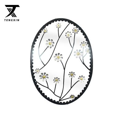 China Art Deco Hot Sale Black Circle Collection Metal Wall Hanging Home Decoration, Decorative Victorian Style Pendant Art For Home Decoration for sale