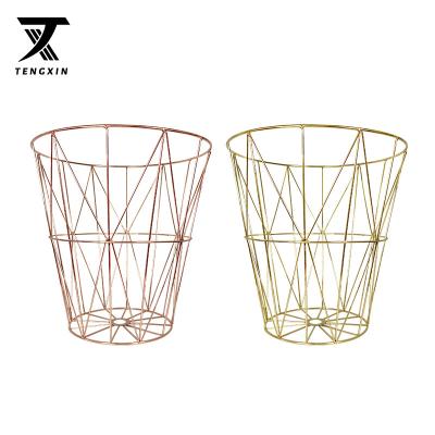 China Modern Hot Selling Metal Laundry Hamper Laundry Basket Bathroom Clothes Dirty Storage for sale