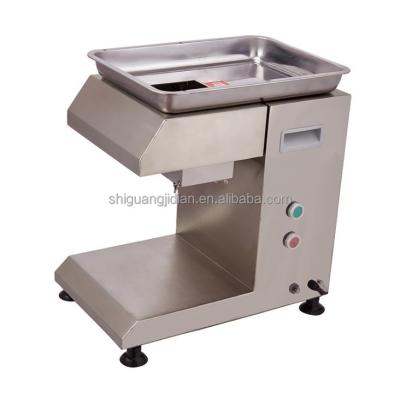 China Hotels Stainless Steel 2-30mm Automatic Electric Cooked Meat Slicer Fresh Meat Cutter Meat Vegetable Block Carve for sale