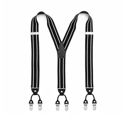 China Luxury Y-Back Y-back Braces Gift Box Set 6 Clips Bar To Shape Adjustable Elastic Suspenders For Men for sale