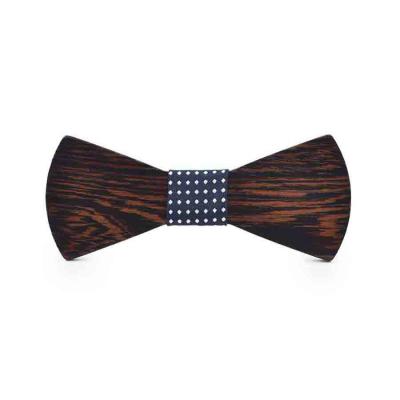 China Cheap hot sale wooden men's retro bow tie wholesale chic retro suit bow tie for sale