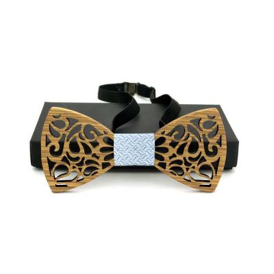 China Retro New Design Handmade Bow Tie, Wooden Bow Tie, Wooden Tie For Men's Shirt for sale