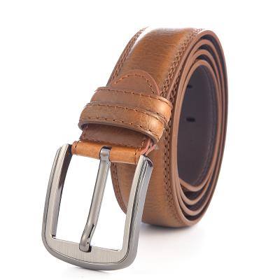 China Wholesale High Quality Branded New Style Men Business Genuine Leather Belt With Buckle Stylish Belts for sale