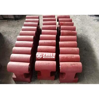 China Grinder Parts Top Graded Titanium Steel Rods Hammer Ceramic Insert To Cement Making for sale