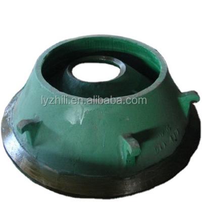 China Symons sandivik cone crusher wear parts Symons cone crusher wear resistance high manganese steel concave lime liner bowl secondary coat crusher for sale