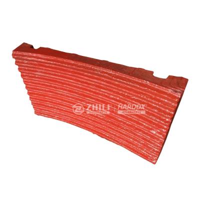 China Crusher Parts Foundry Stone Crusher Jaw Plates 250*400 For Crushing for sale