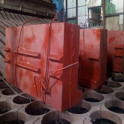 China Cement Mill Chrome pf1214 Blow Bars Cr26 Tall With Ceramic Inserts For Impact Crusher Wear Parts Casting Hot Sale for sale