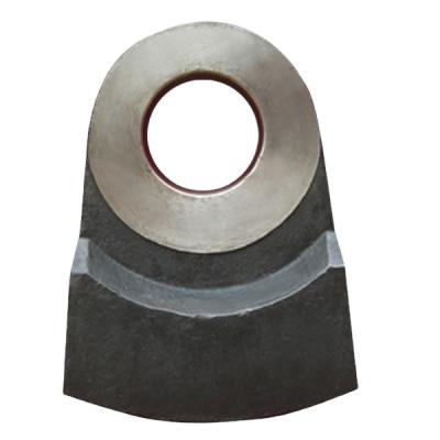 China Cement Plant High Chrome Crusher Hammer Bimetallic Material Shredder Hammer for sale