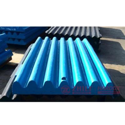 China Impact hardness ZHILI new material cooperation with Hardox long service life manganese steel jaw crusher jaw plates to crush rock for sale