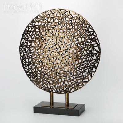 China Small hot abstract metal art bronze figurine sculpture for home decoration small antique bronze sculpture on the table for sale