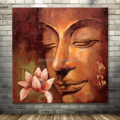 China Hot Handmade Buddha Figure Canvas Oil Painting For Sale for sale