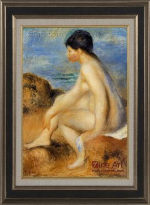 China Hot Nude Impressionist Renoir Reproduction Masterpiece Print Sex Woman Oil Painting for sale