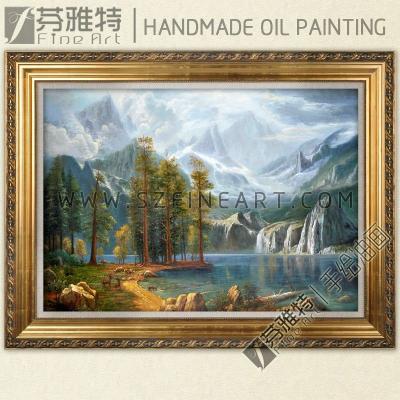 China Traditional Sierra Nevada, Albert Bierstadt, Famous Landscape Oil Painting for sale