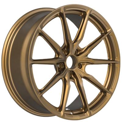 China 6061-T6 aluminum alloy 19 inch 5x112 bronze aluminum alloy rims hot passenger car wheels for sale