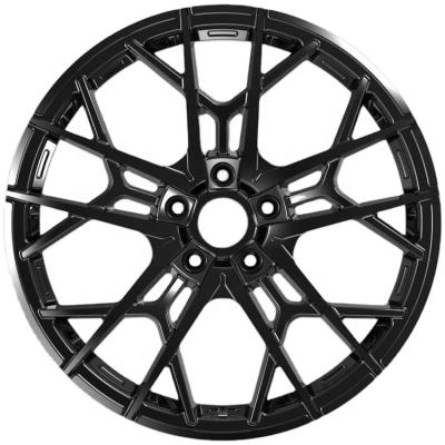 China All kinds cars staggered black spokes since 5x120.65 forged wheels wheels 21 inch rims for sale