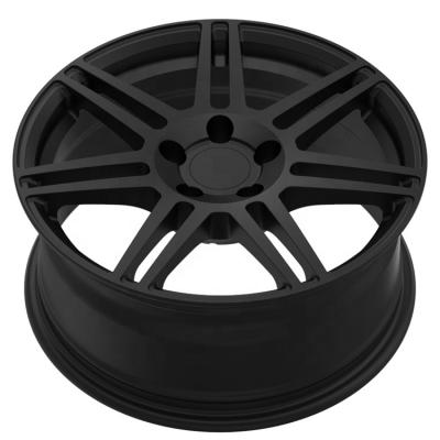 China 6061-T6 Aluminum Alloy Custom Full Size Matt Black 7 Spoke Wheels 5 Holes 17 Inch Rims For Infiniti G35 Coupe for sale