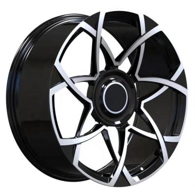 China Forged Hub Llantas Rin 6061-T6 Aluminum Alloy Rims 20 Inch Black Wheels 5x112 Rims for sale