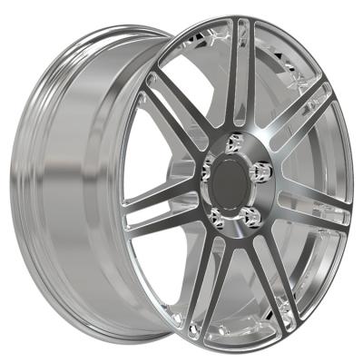 China 6061-T6 Aluminum Alloy High Performance Double 7 Spokes 6x114.3 Wheels 17 Inch Rim 17 For 4Runner Trd for sale