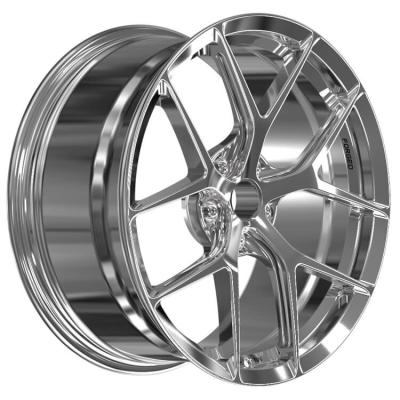 China A6061-T6 Aluminum Alloy Custom Pcd 5x98 Wheels 5y Spoke 5 Hole 4 Lugs Chrome Rim Aluminum Alloy Wheels 19 Inch for sale