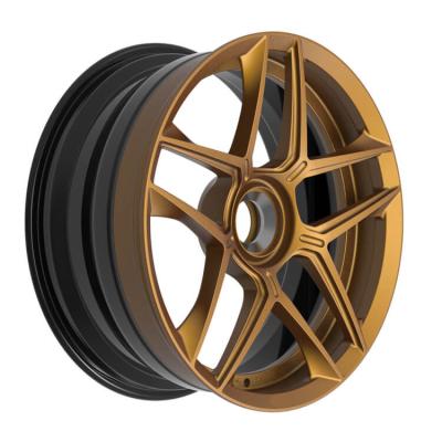 China Custom Forged Aluminum Alloy A6061-T6 Brand Rims 2pc 3pc 18 Inch 5x127 Beadlock Wheels For Lamborghini for sale