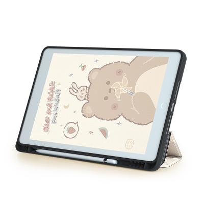 China Light Weight And Drop Resistant Kids Original Painted Pattern Triple Case For Ipad 8th Generation Case for sale