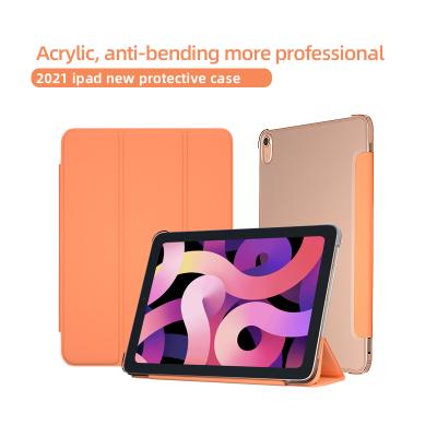 China Light Weight Hard Back Cover And Drop Resistant Acrylic PC Hard PU Leather Shockproof New Ipad 10.2 Inch 2021 for sale