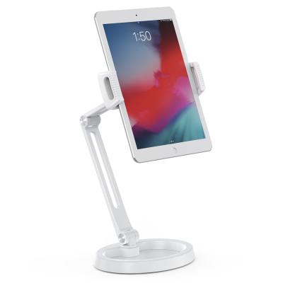 China Adjustable Foldable Smartphone Tablet Stand Aluminum Desk Mount Bracket Holder for 4 to 13inch for sale