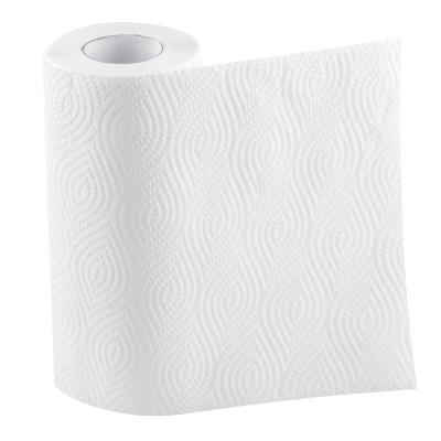 China High Quality White Hygienic Embossed Printed Bamboo Roll Kitchen Virgin Kitchen Paper Towel Cleaning for sale