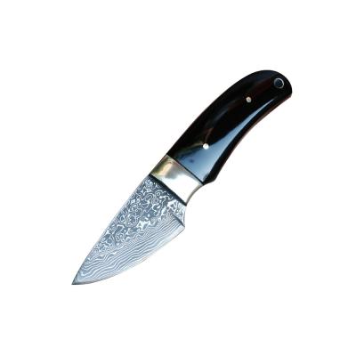 China FW0959 Mini Portable Damascus Hunting Camping Non-variable Jagdmesser Knife Fixed Blade Survival Outdoor Knife for sale